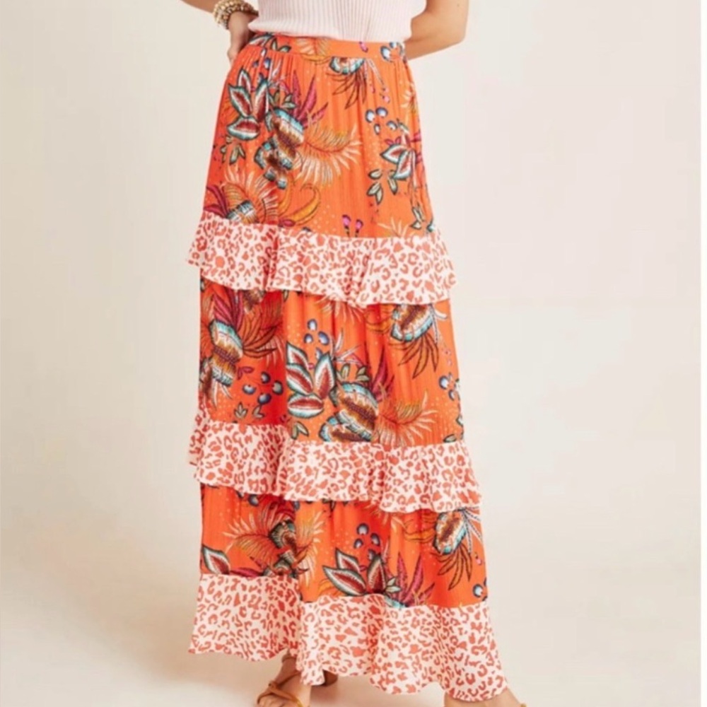 Boho Farm Rio x Anthropologie Maxi Skirt